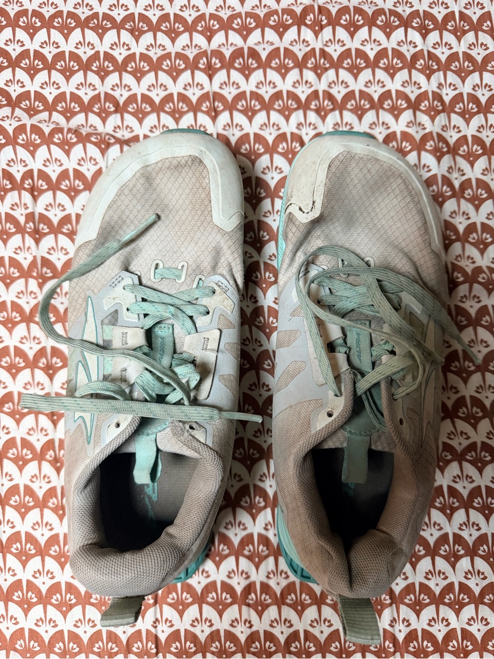 Altra Women's Athletic Sneakers in Pale Teal and White